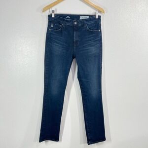 AG Adriano Goldschmied Mari Jeans Womens 29R Dark Blue High Rise Slim Straight